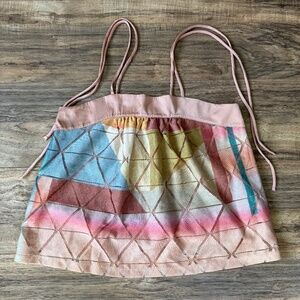 NWT - Anthro Akemi + Kin Geo Print Tie Tank S